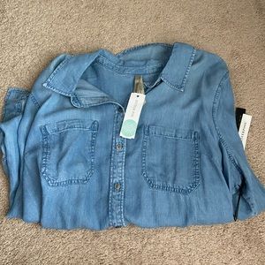 Liverpool Chambray Shirt NWT Size XL